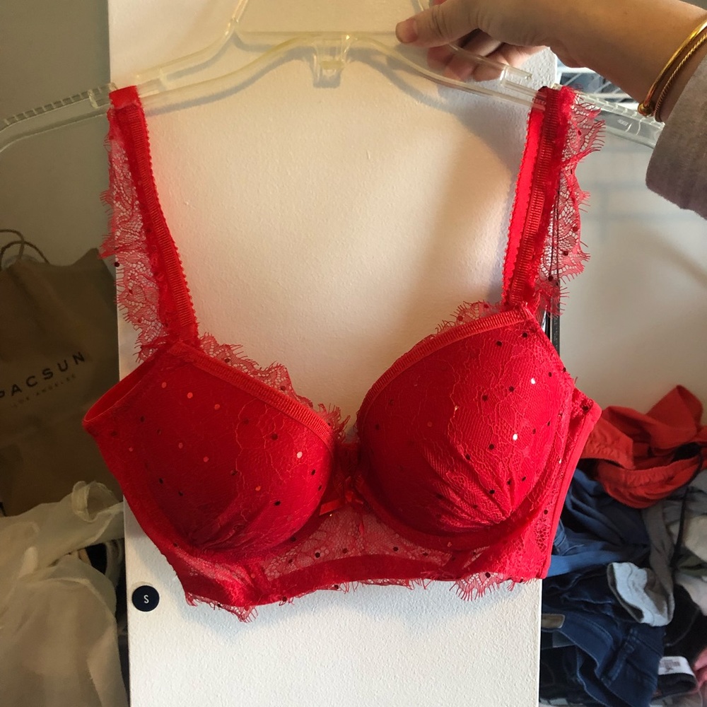 Gainreel Red Push-Up Bra